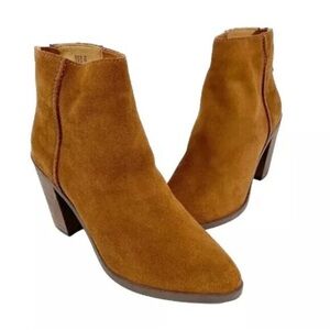 BP by Nordstrom Cognac Brown Genuine Leather Suede Ankle Boots